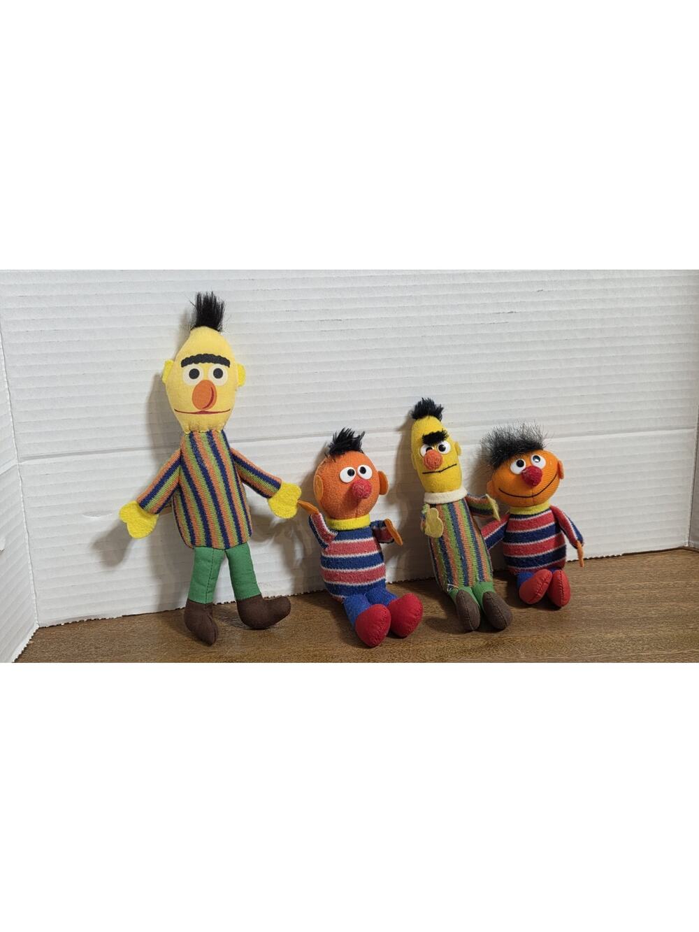 Vintage Applause Bert & Ernie Sesame Street Muppets Plus 2 Other Plushes